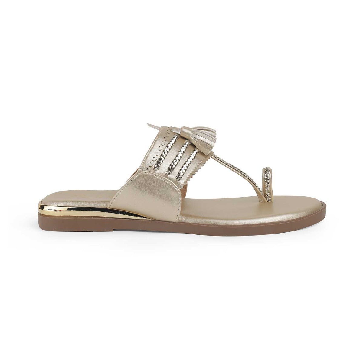 Tresmode Mirko Gold Women's Dress Flats