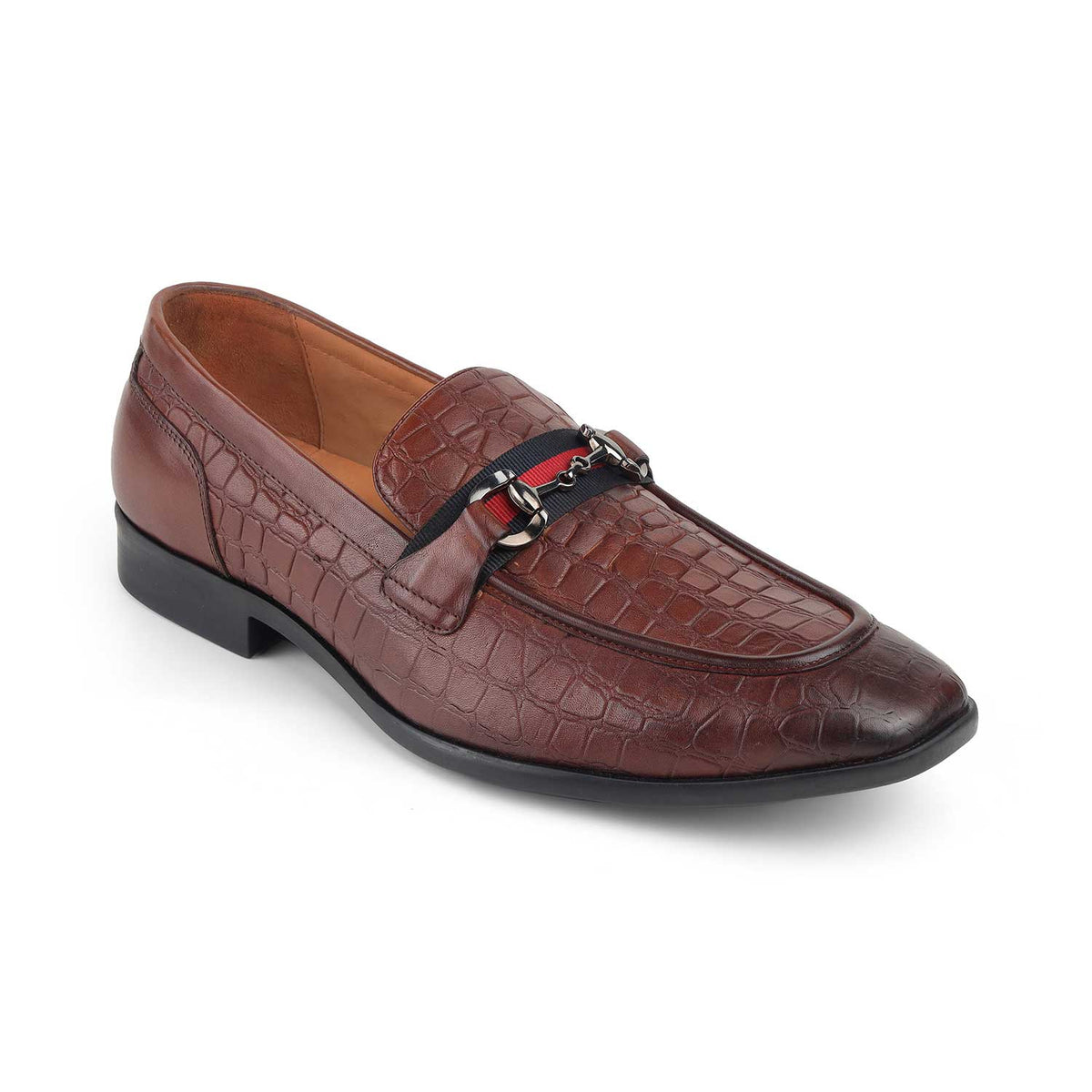 Tresmode Swed Tan Men's Leather Loafers