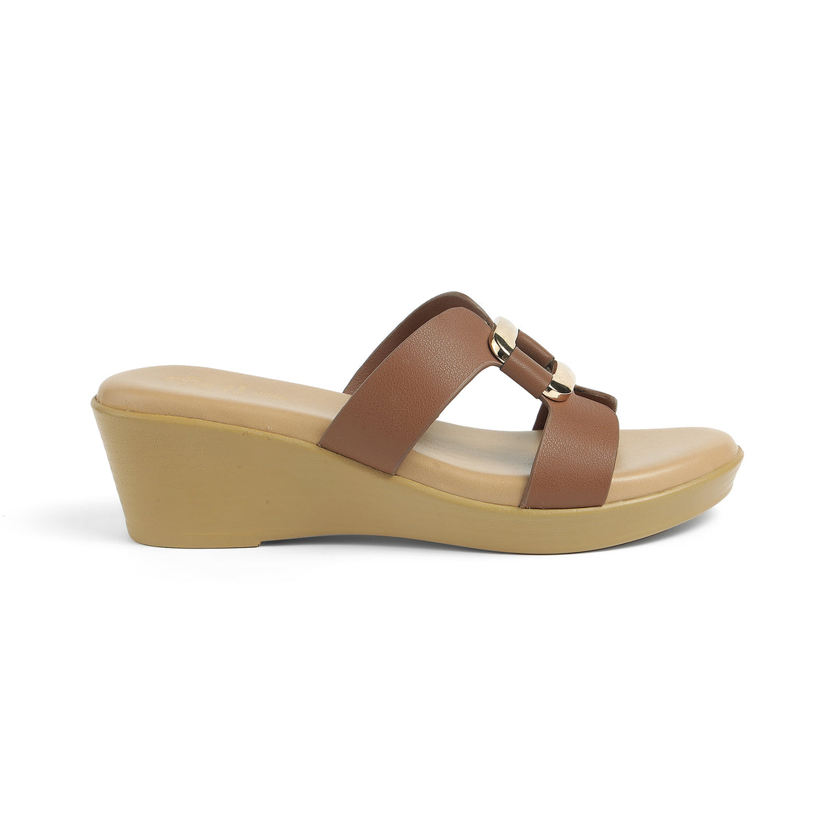 Tresmode Flowedge Tan Women's Dress Wedge Sandals