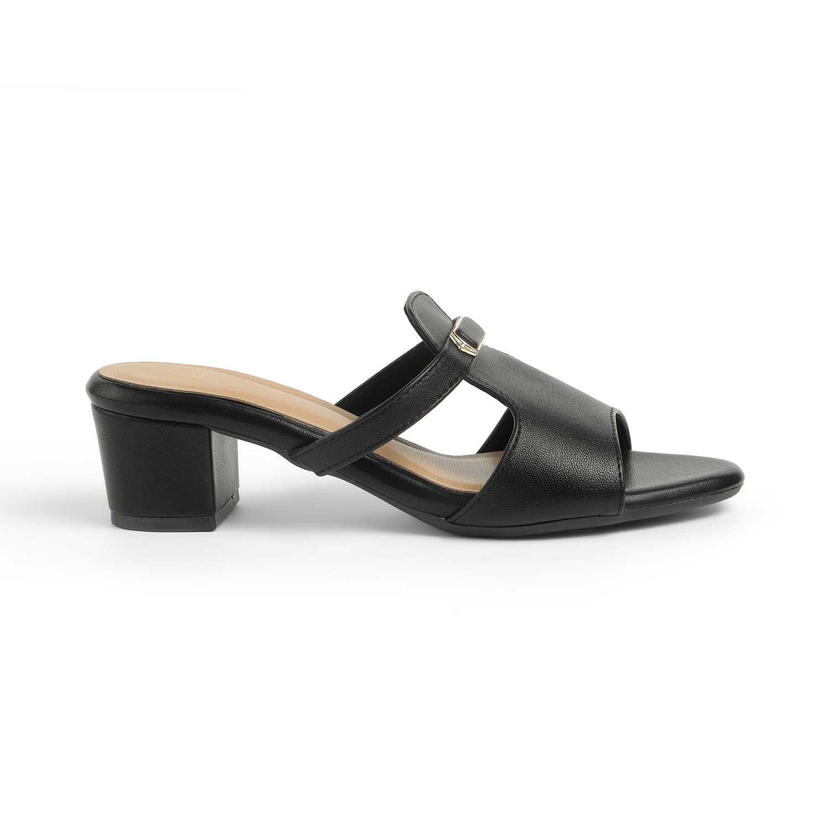 Tresmode Piso Black Block Heel Sandals | Effortless Elevation