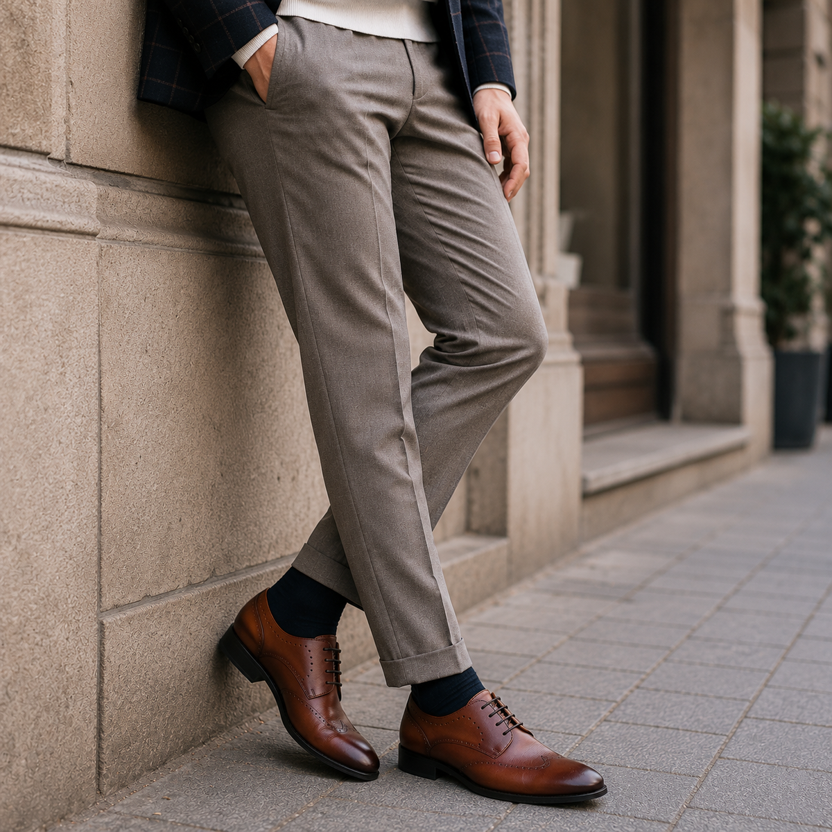 Tresmode Norway Cognac Men's Lace Ups