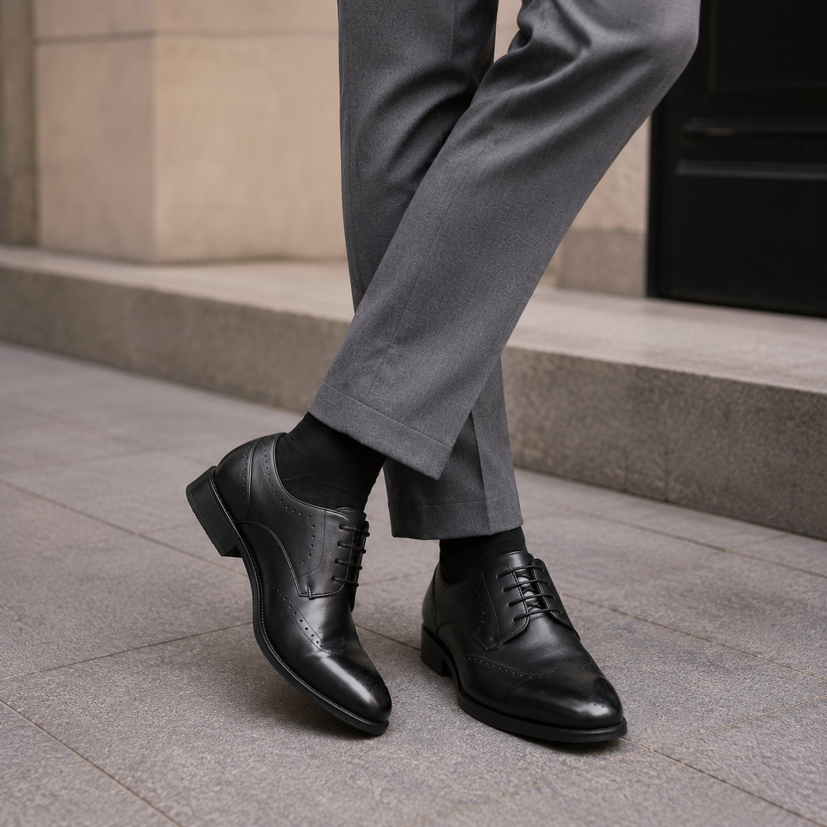 Tresmode Norway Black Men's Lace Ups
