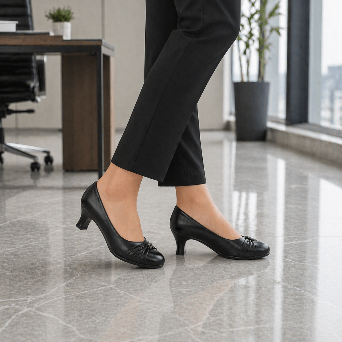 Tresmode Pump Black Women's Pumps