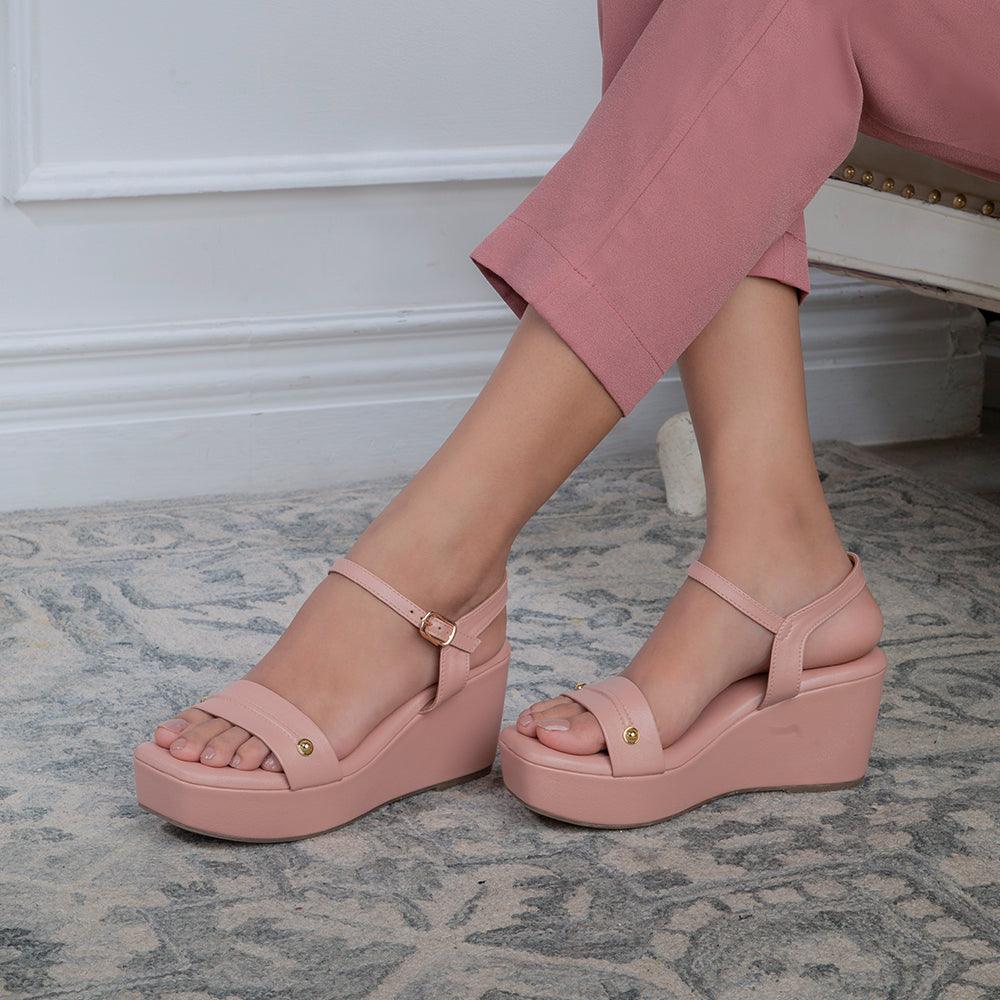 Buy Pink Women's Wedges The Amsterdam Pink Tresmode