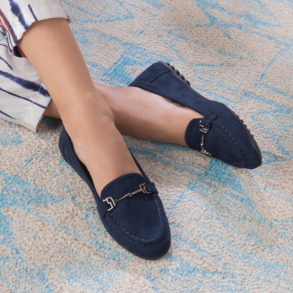 Buy Blue Women's Loafers The Angelus Blue Tresmode