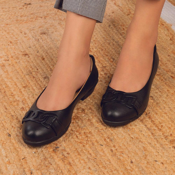 Tresmode Ran Black Women's Dress Ballerinas
