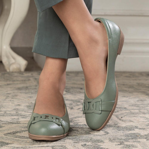 The Tory Green Women's Dress Ballerinas Tresmode