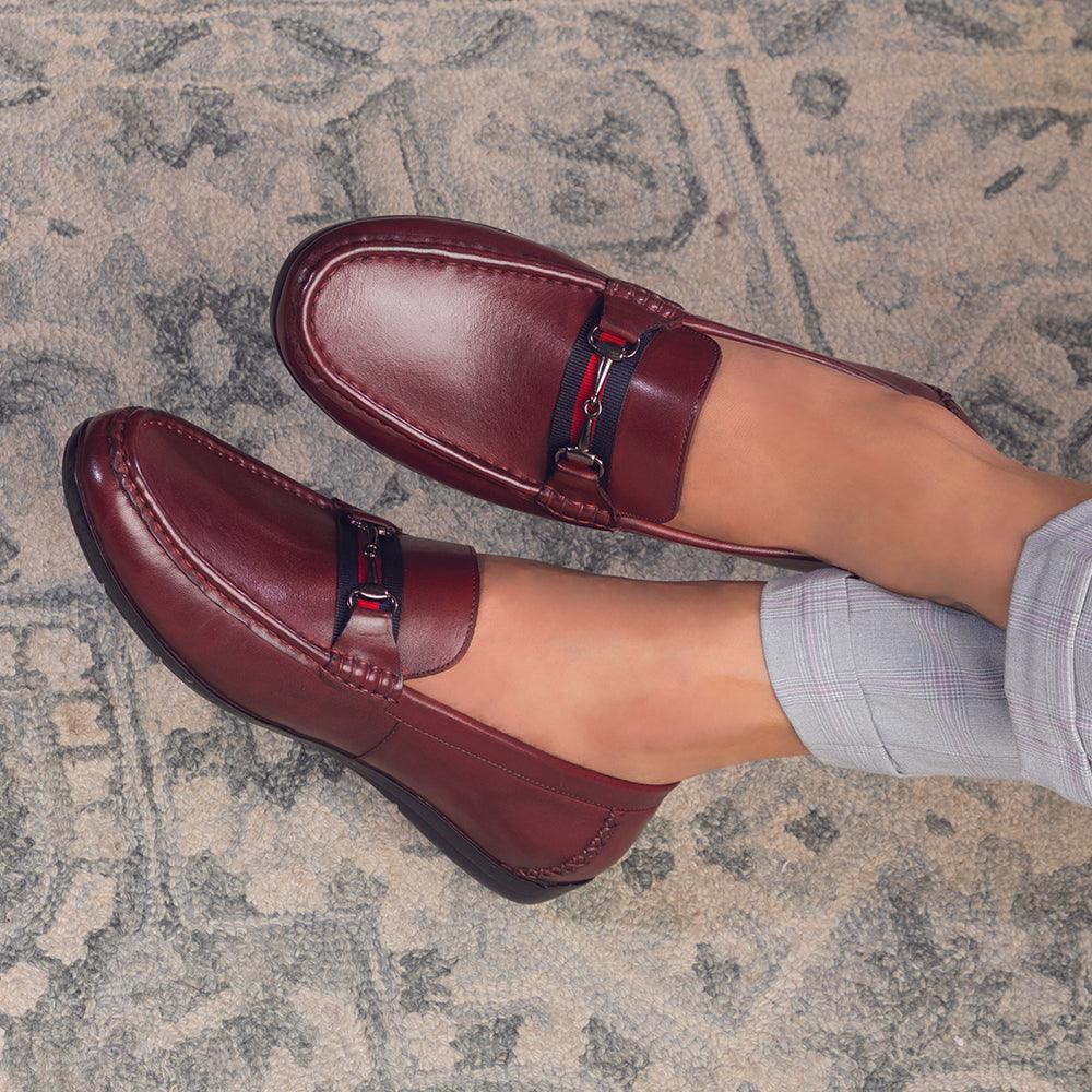 Buy Wine Men's Loafers Moccasins The Crada Wine Tresmode