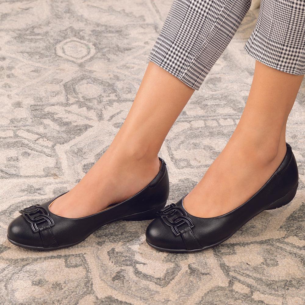 Buy Black Women's Ballerinas The Geo Black Tresmode