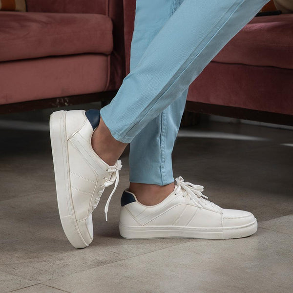 Tresmode White Champagne Women's Sneakers