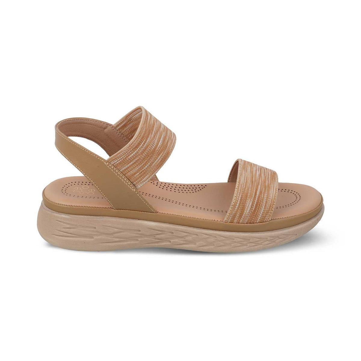 The Hint Beige Women's Casual Wedge Sandals Tresmode - Tresmode