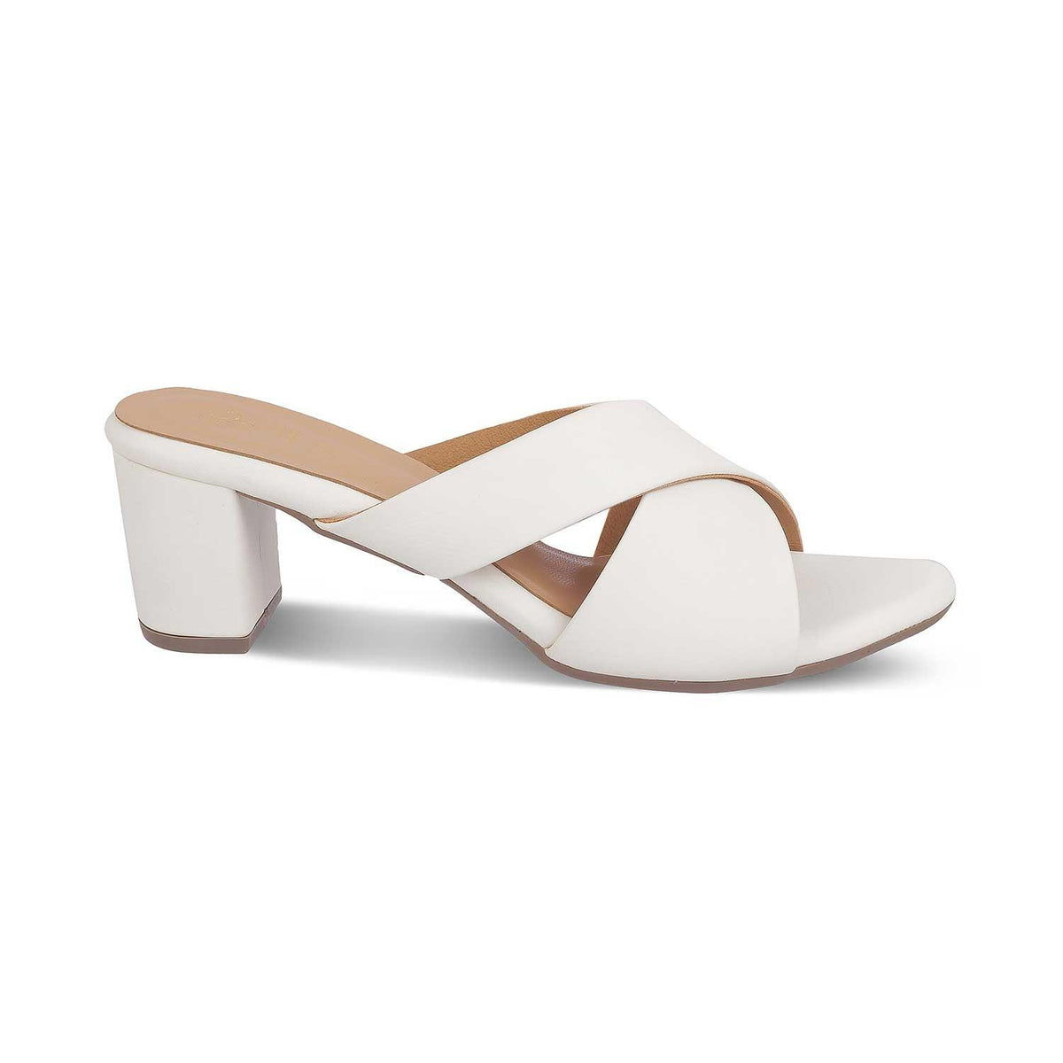 The Lisburn White Women's Dress Block Heel Sandals Tresmode - Tresmode