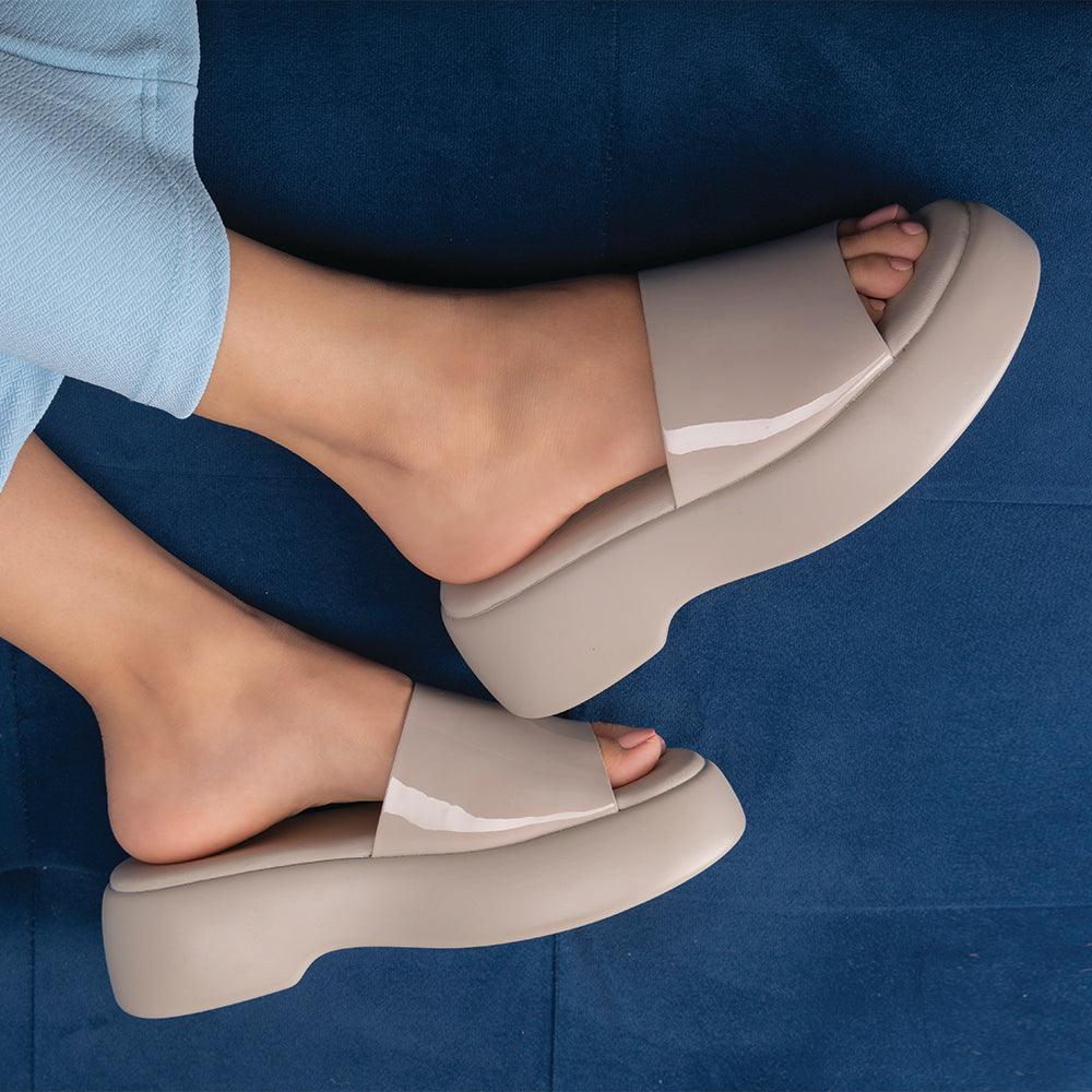 Buy Beige Women's Wedges The Lory Beige Tresmode