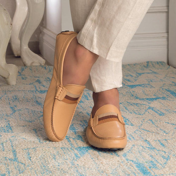 The Miko Beige Women's Dress Loafers Tresmode
