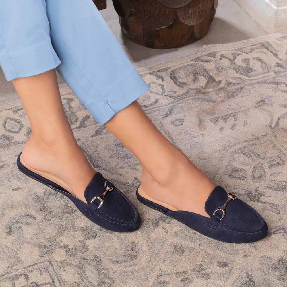 Style Mules Buy Blue Women's Flats The Mlip Blue Tresmode