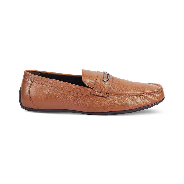Tresmode Even Tan Men's Leather Loafers