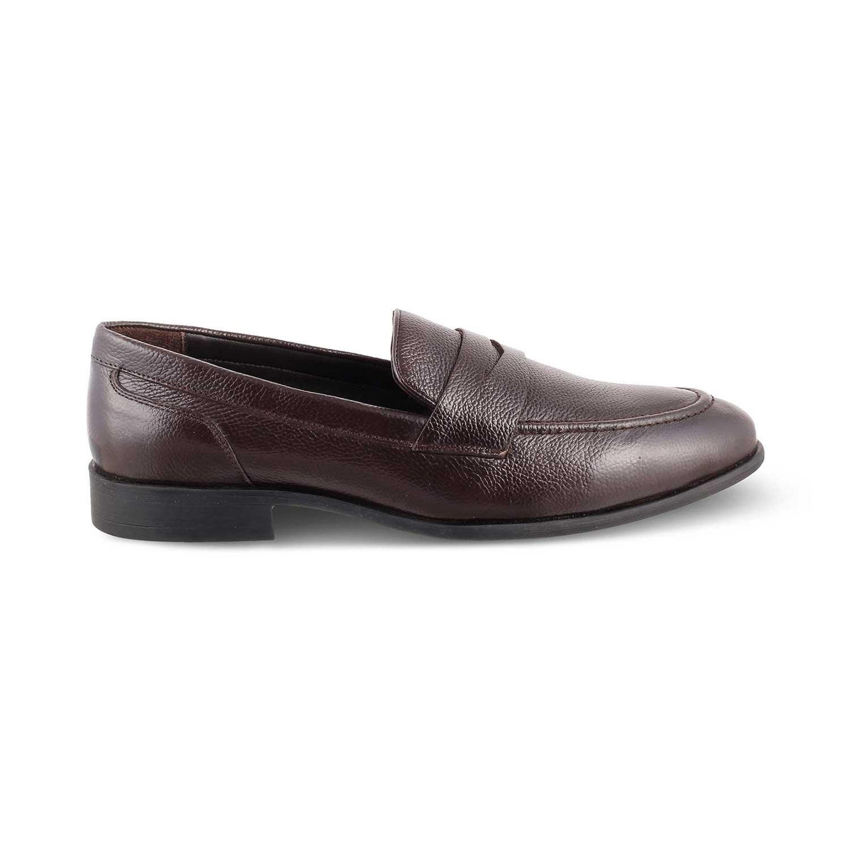 The Paris Brown Men's Leather Penny Loafers Tresmode - Tresmode