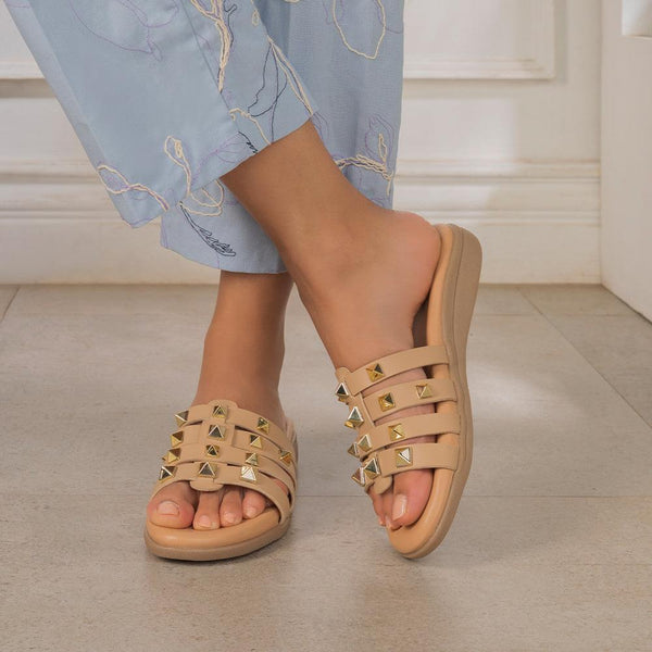 The Etienne Champagne Women's Casual Flats Tresmode