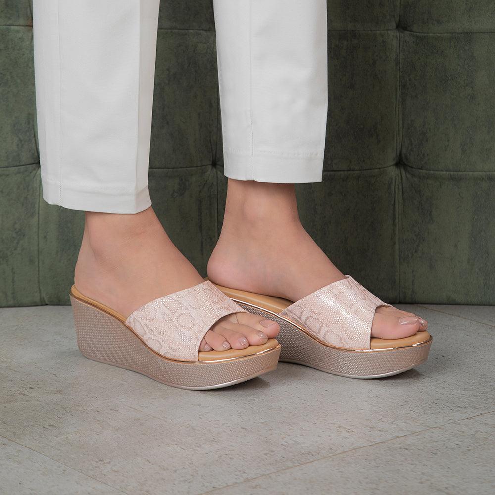 The Sam Champagne Women's Dress Wedge Sandals Tresmode - Tresmode