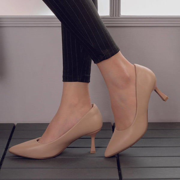 Tresmode Elysee Beige Women's Dress Pumps
