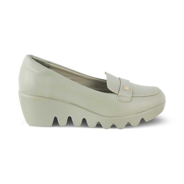 The Medge Beige Women's Dress Wedge Sandals Tresmode