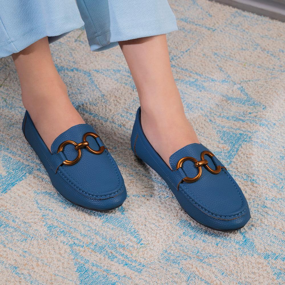 Buy Blue Women's Loafers The Wigo Blue Tresmode