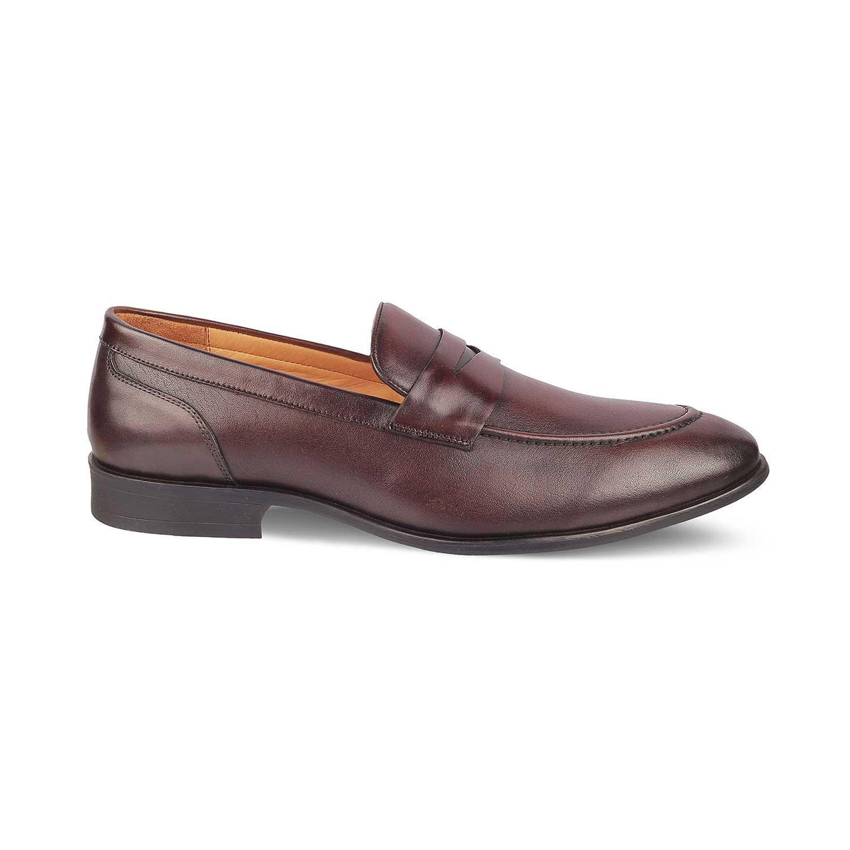 Dawson Brown Men's Leather Penny Loafers Tresmode