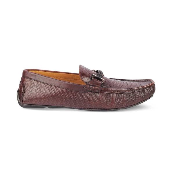 Tresmode Umac Brown Men's Leather Loafers