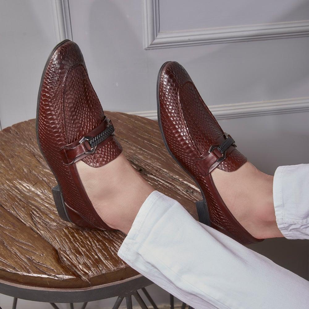Buy Cytom Tan Men's Leather Loafers Online at Tresmode