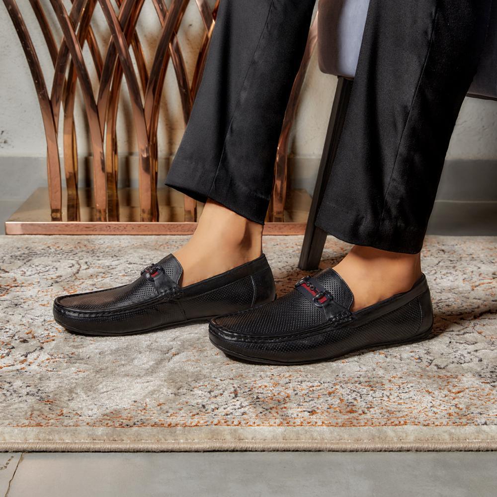 Tresmode Loafers Mens Black Leather Driving Loafers Buy Rottervam