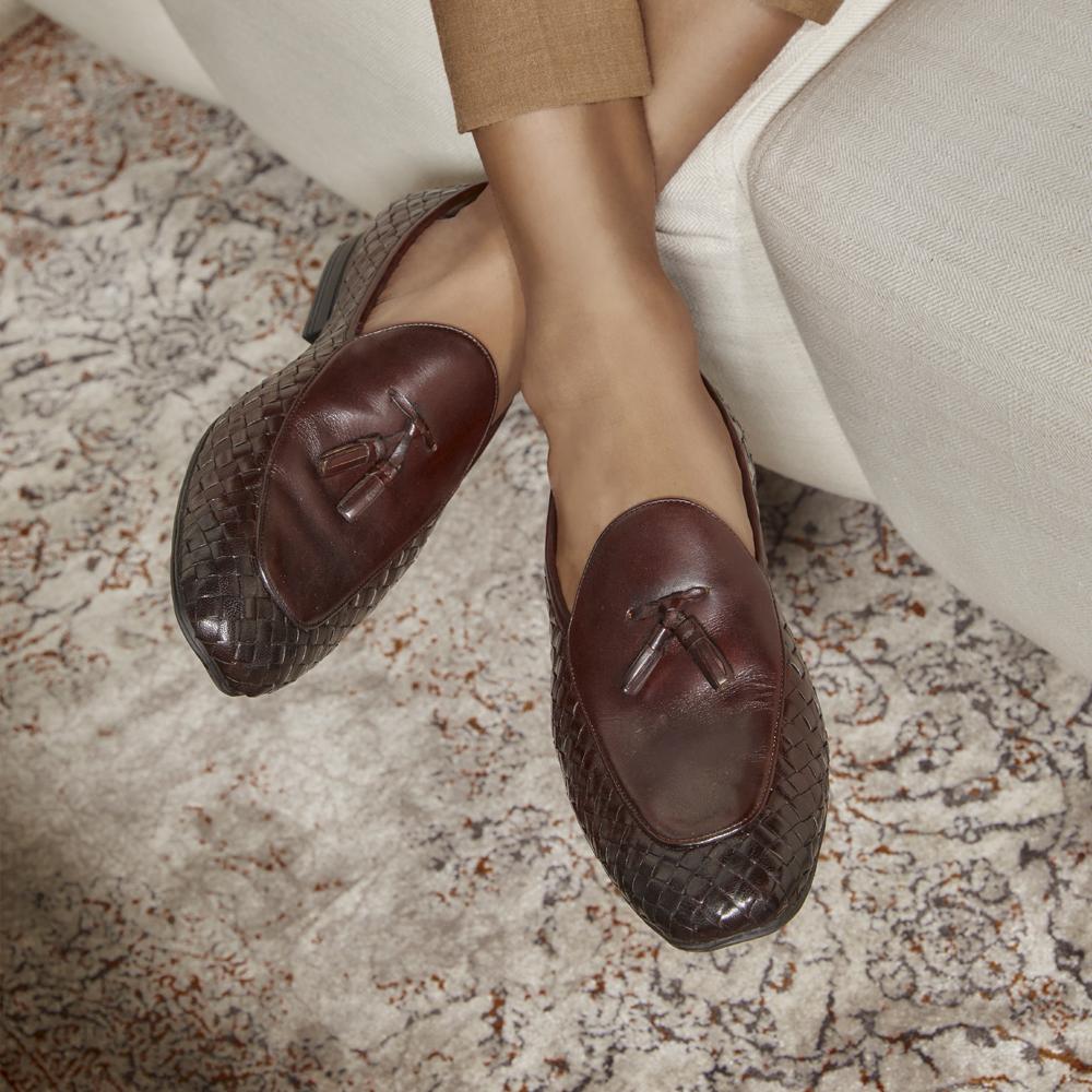 Buy Sobhach Brown Men's Smart Casual Leather Loafer Online at Tresmode