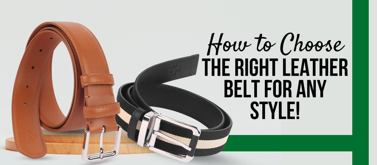 Different types of men's belts and how to style them.