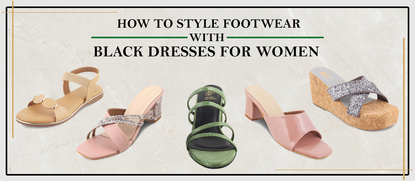 How to Style Footwear with Black Dresses for Women