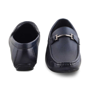 Tresmode-The Osteel Blue Men's Leather Driving Loafers Tresmode-Tresmode