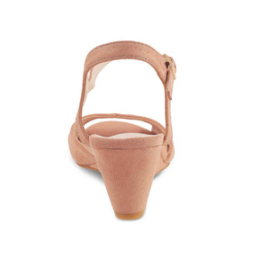 Tresmode-The Romak Pink Women's Dress Wedge Sandals Tresmode-Tresmode