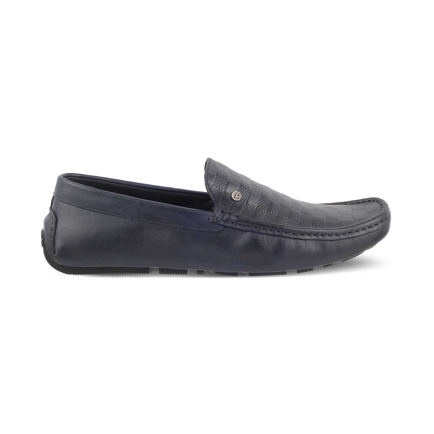 Tresmode-The Kloaf Blue Men's Leather Driving Loafers Tresmode-Tresmode