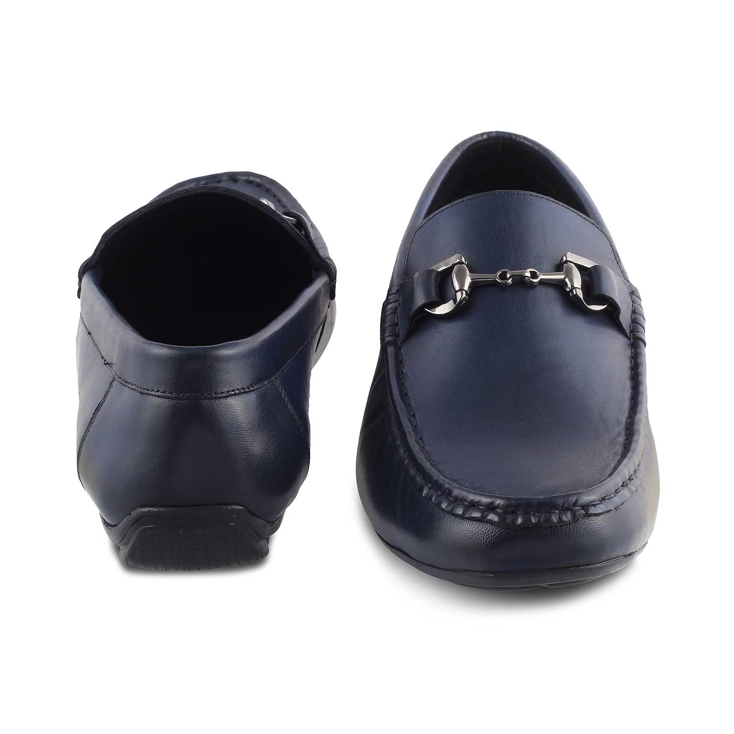 Tresmode-The Votterdam Navy Men's Leather Driving Loafers Tresmode-Tresmode