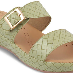 Tresmode-The Argos Green Women's Casual Wedge Sandals Tresmode-Tresmode