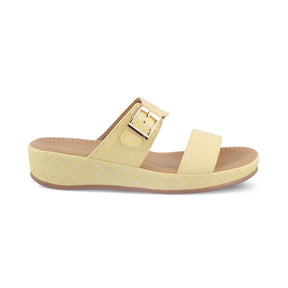 Tresmode-The Argos Yellow Women's Casual Wedge Sandals Tresmode-Tresmode
