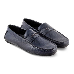 Tresmode-The Astro Blue Men's Leather Loafers Tresmode-Tresmode
