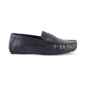 Tresmode-The Avyo Blue Men's Leather Loafers Tresmode-Tresmode