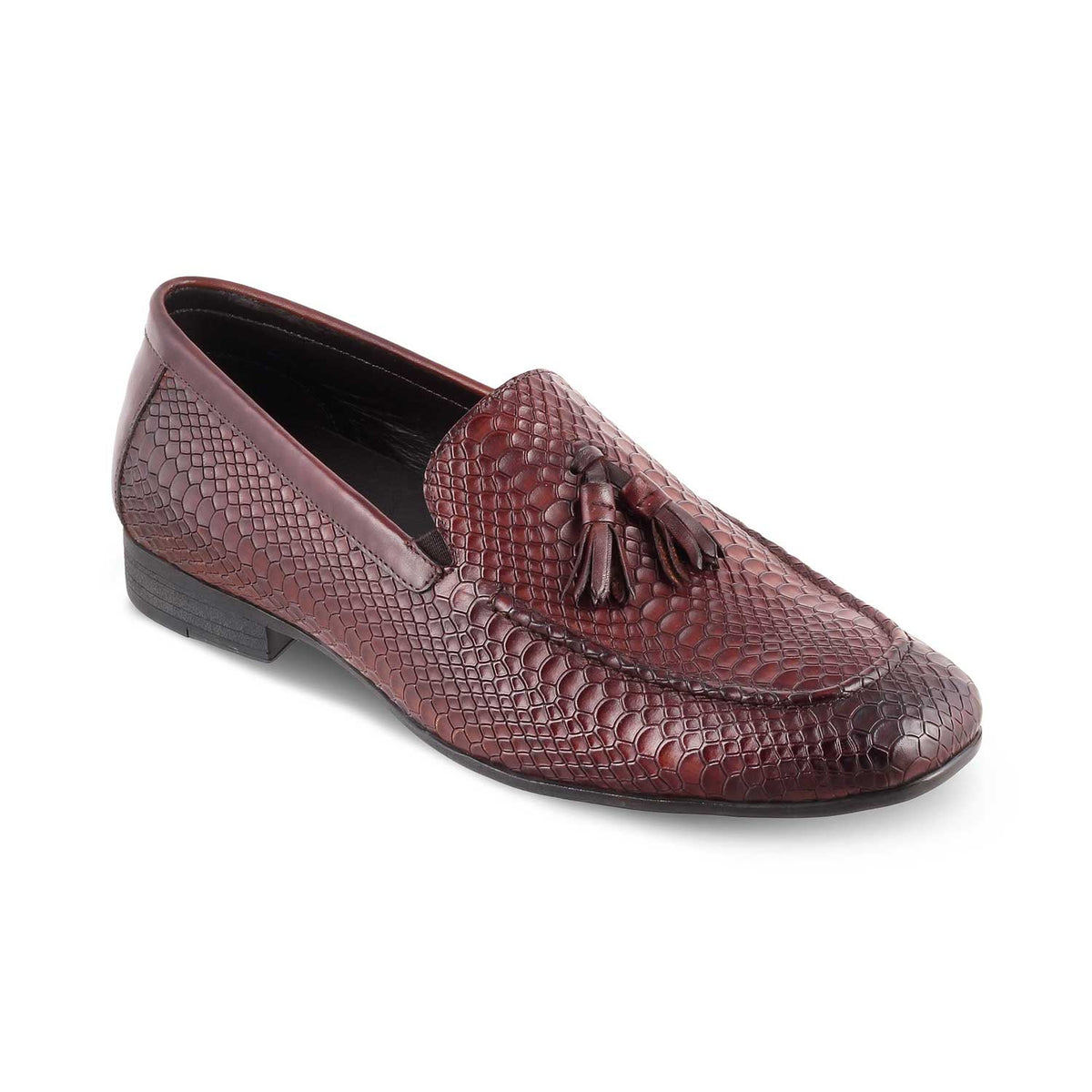 Tresmode-The Cytas Brown Men's Leather Tassel Loafers Tresmode-Tresmode