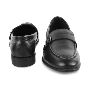 Tresmode-The Heiden Black Men's Leather Loafers Tresmode-Tresmode