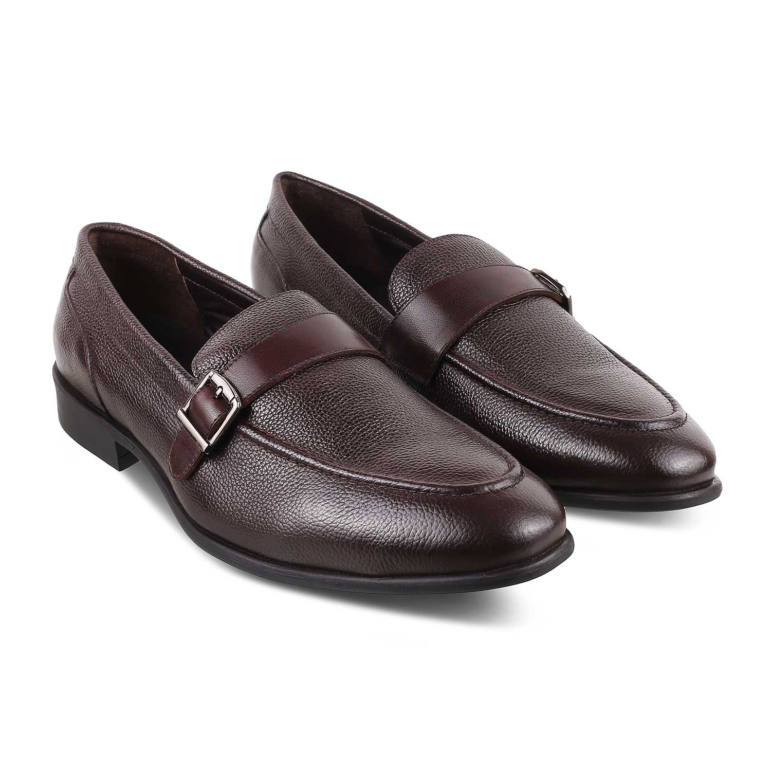 Tresmode-The Heiden Brown Men's Leather Loafers Tresmode-Tresmode