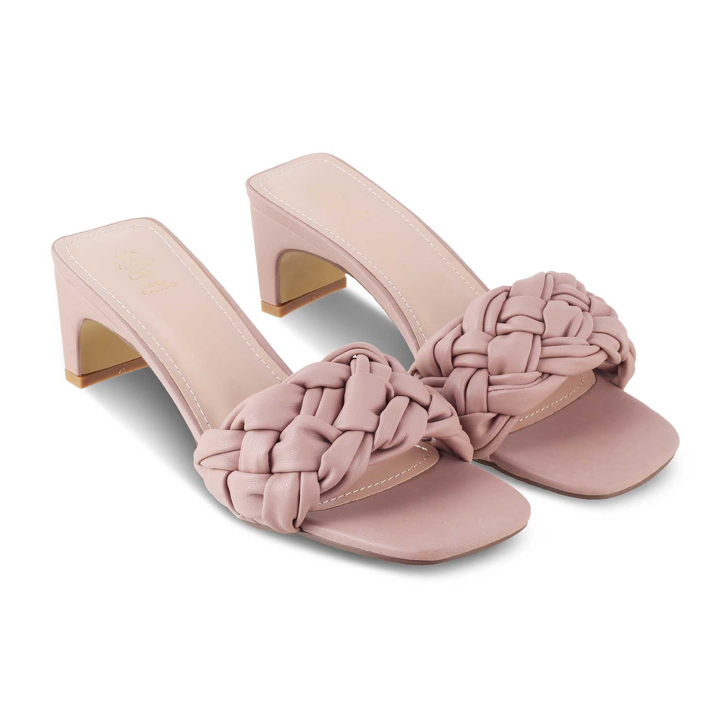 The Pragues Pink Women's Dress Heel Sandals Tresmode