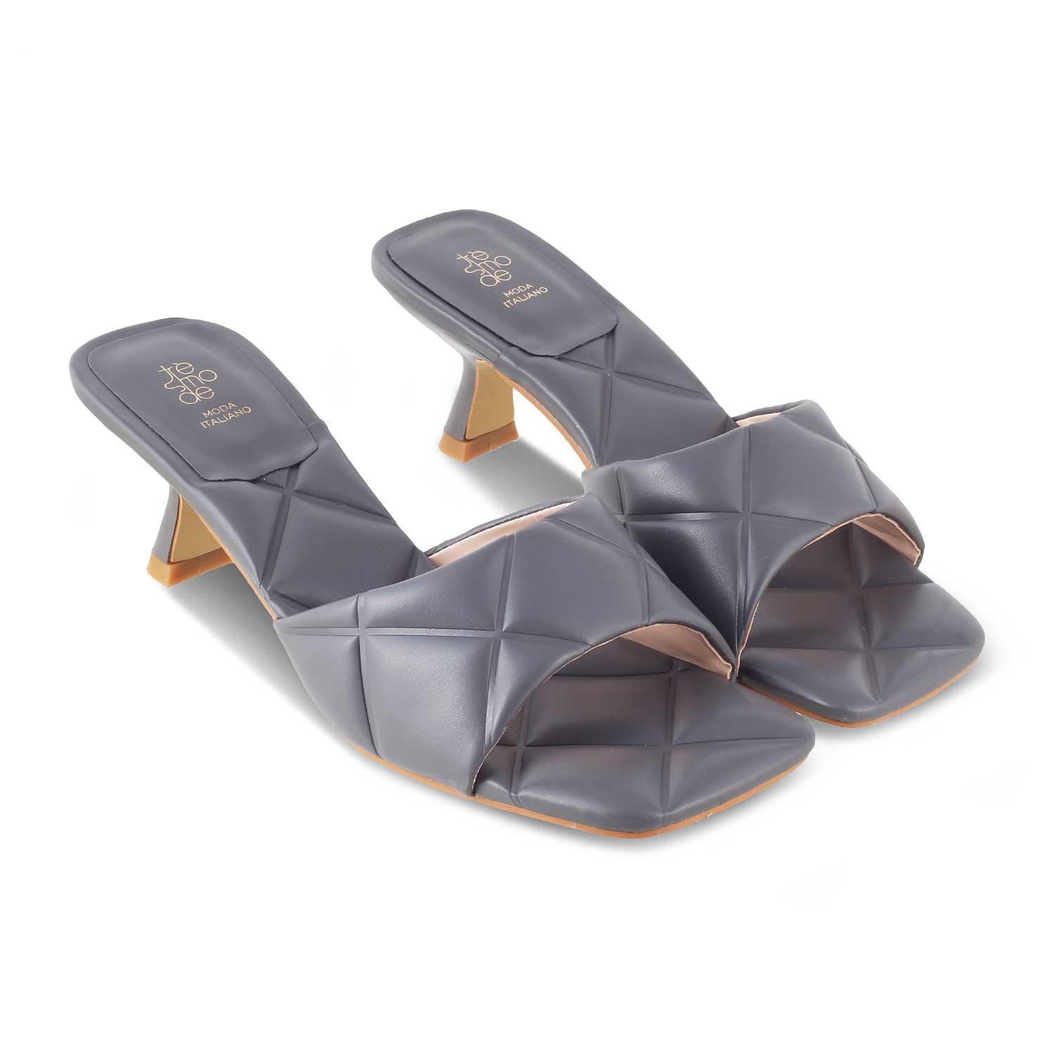 The Sicilly Grey Women's Dress Heel Sandals Tresmode