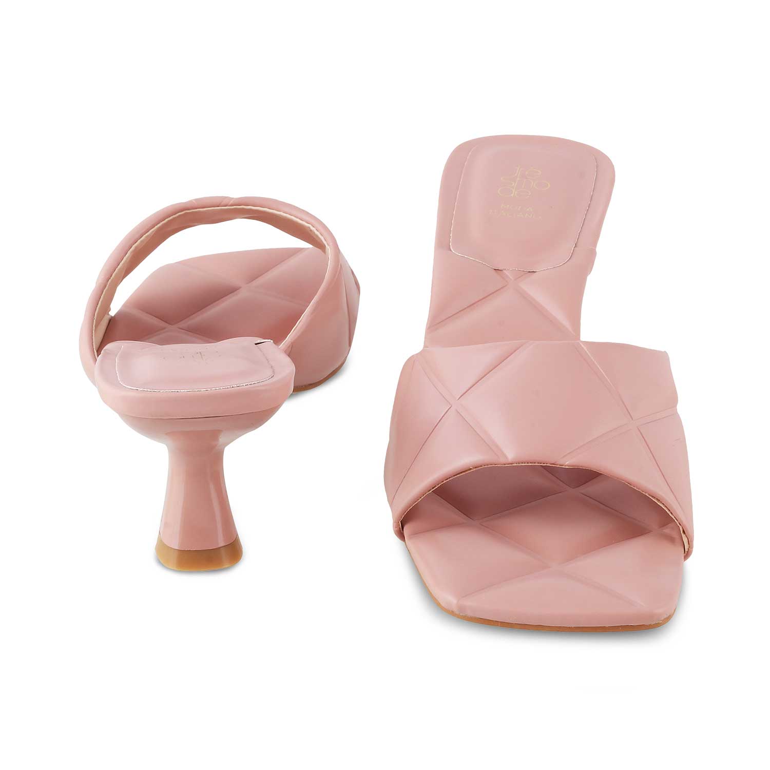 The Sicilly Pink Women's Dress Heel Sandals Tresmode