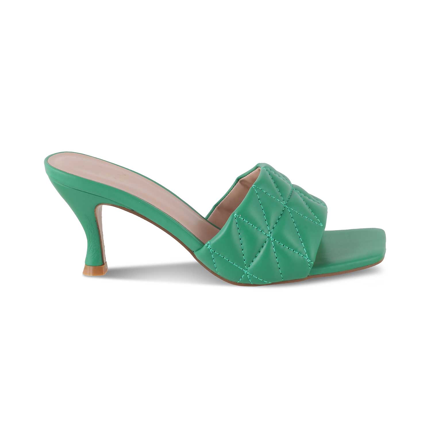 The Tuliza Green Women's Dress Heel Sandals Tresmode