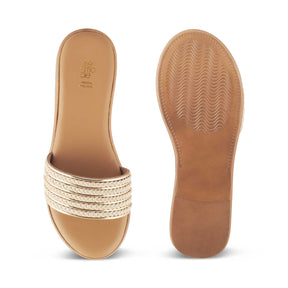 Tresmode-The Andiamo Beige Women's Platform Wedge Sandals Tresmode-Tresmode
