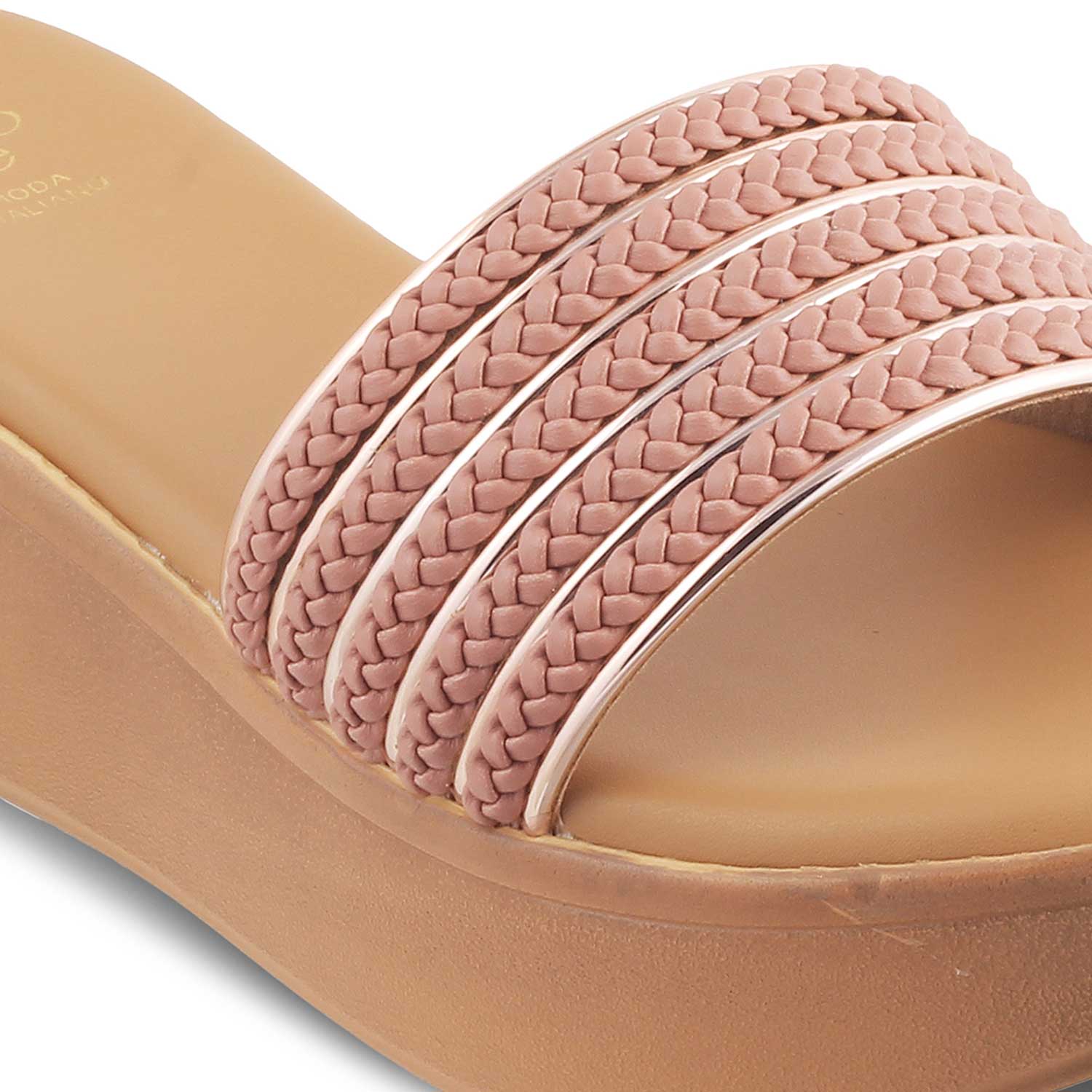 Tresmode-The Andiamo Pink Women's Platform Wedge Sandals Tresmode-Tresmode